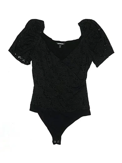 Pre-owned Express Bodysuit In Black