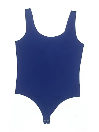 Pre-owned Express Bodysuit In Blue