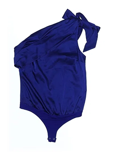 Pre-owned Express Bodysuit In Blue