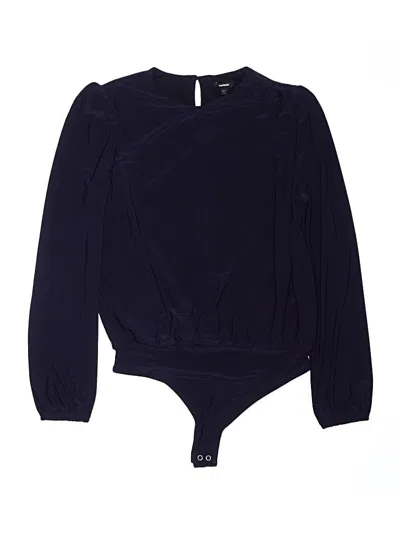 Pre-owned Express Bodysuit In Blue