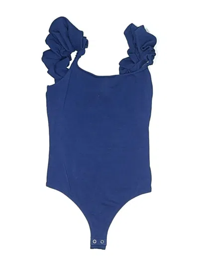 Pre-owned Express Bodysuit In Blue