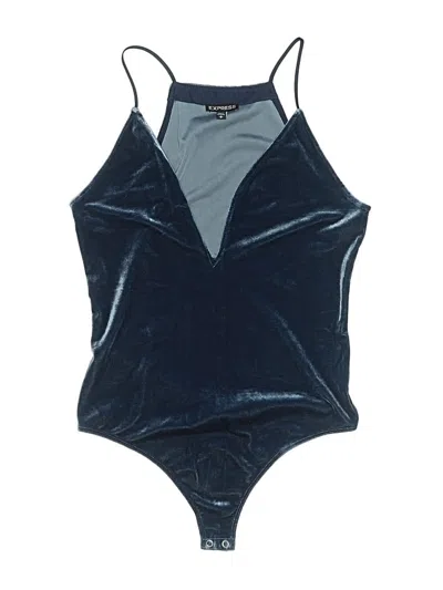 Pre-owned Express Bodysuit In Blue
