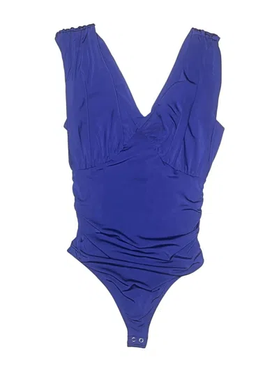Pre-owned Express Bodysuit In Blue