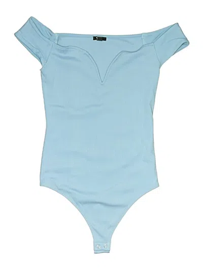 Pre-owned Express Bodysuit In Blue