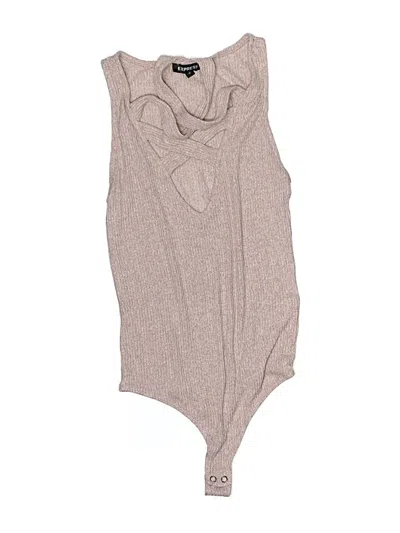 Pre-owned Express Bodysuit In Brown