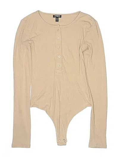 Pre-owned Express Bodysuit In Brown