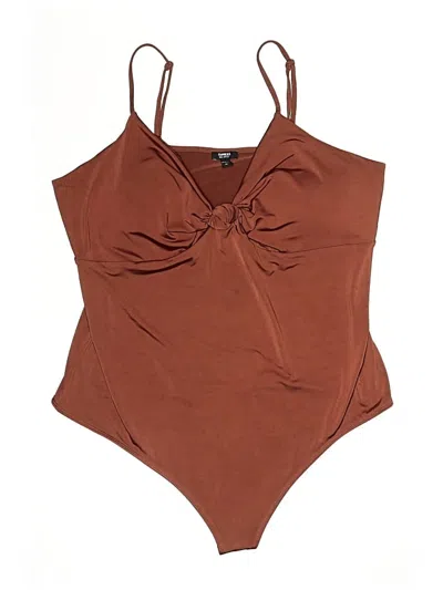 Pre-owned Express Bodysuit In Brown