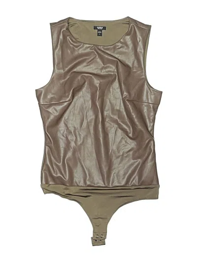 Pre-owned Express Bodysuit In Brown