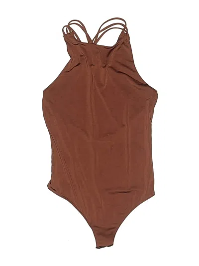 Pre-owned Express Bodysuit In Brown