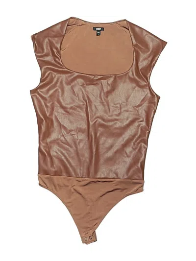 Pre-owned Express Bodysuit In Brown