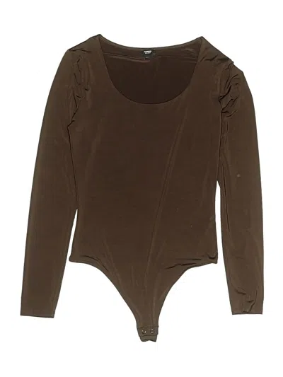 Pre-owned Express Bodysuit In Brown