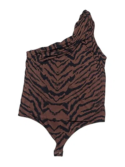 Pre-owned Express Bodysuit In Brown
