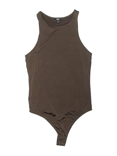 Pre-owned Express Bodysuit In Brown