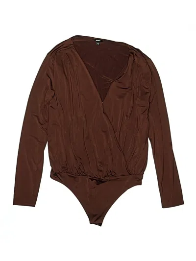 Pre-owned Express Bodysuit In Brown