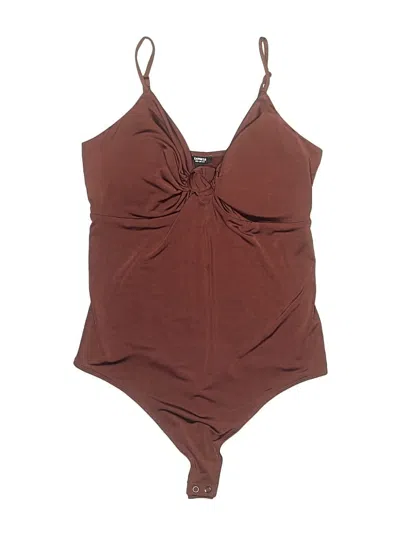 Pre-owned Express Bodysuit In Brown