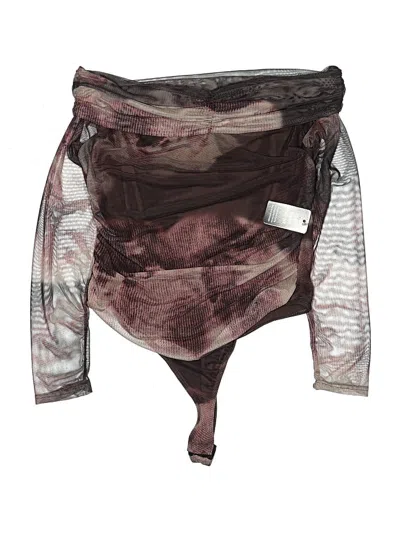 Pre-owned Express Bodysuit In Brown