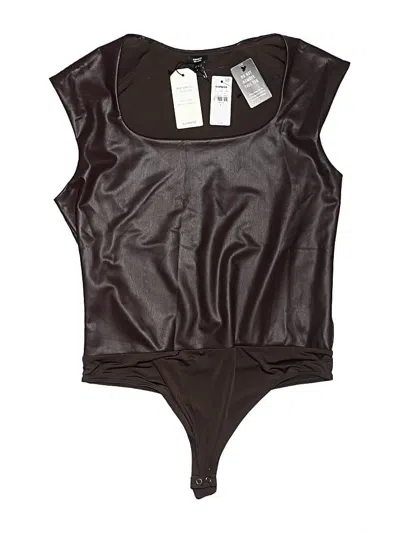 Pre-owned Express Bodysuit In Brown
