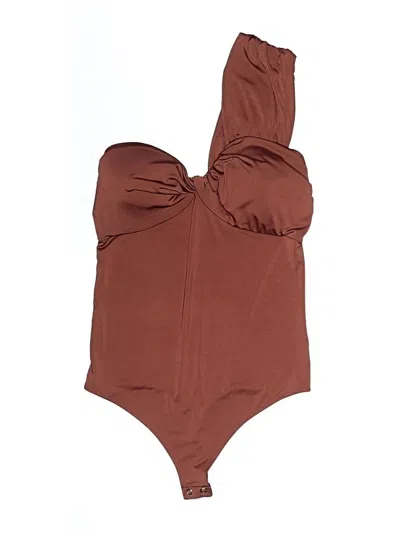 Pre-owned Express Bodysuit In Brown