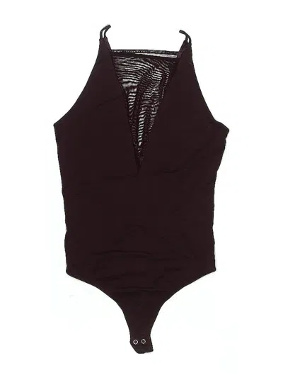 Pre-owned Express Bodysuit In Burgundy