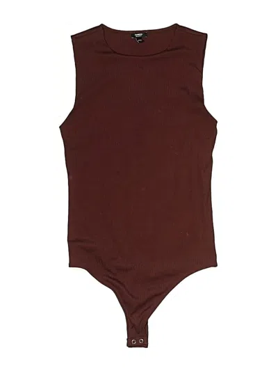 Pre-owned Express Bodysuit In Burgundy