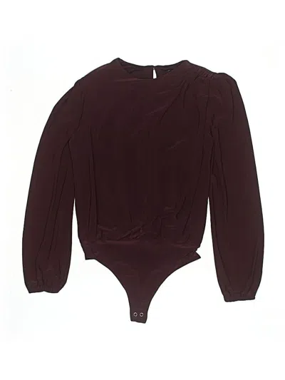 Pre-owned Express Bodysuit In Burgundy