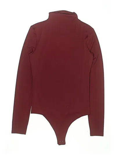 Pre-owned Express Bodysuit In Burgundy