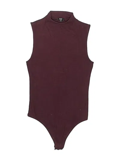 Pre-owned Express Bodysuit In Burgundy