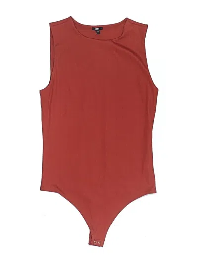 Pre-owned Express Bodysuit In Burgundy