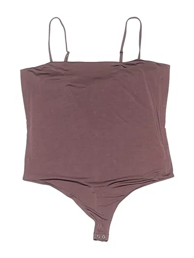 Pre-owned Express Bodysuit In Burgundy