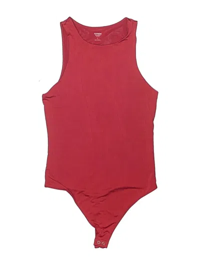 Pre-owned Express Bodysuit In Burgundy