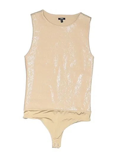 Pre-owned Express Bodysuit In Gold