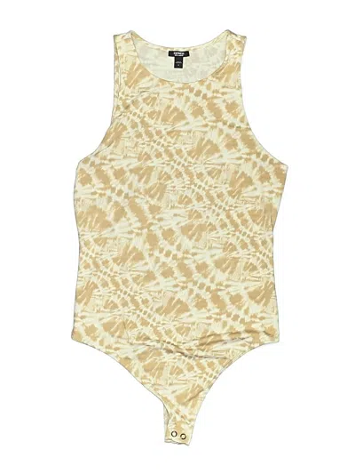 Pre-owned Express Bodysuit In Gold