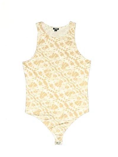 Pre-owned Express Bodysuit In Gold