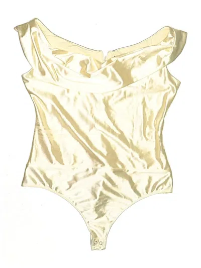 Pre-owned Express Bodysuit In Gold