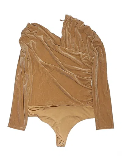 Pre-owned Express Bodysuit In Gold