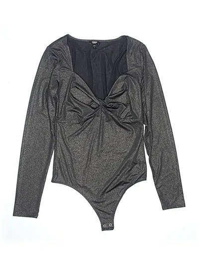 Pre-owned Express Bodysuit In Gray