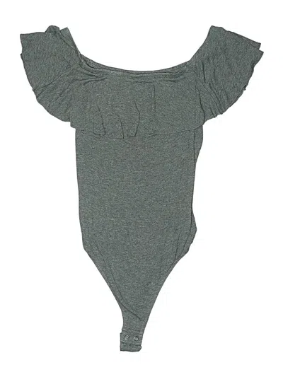 Pre-owned Express Bodysuit In Gray