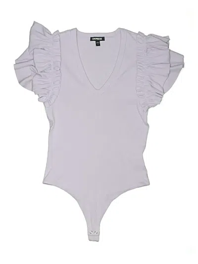 Pre-owned Express Bodysuit In Gray
