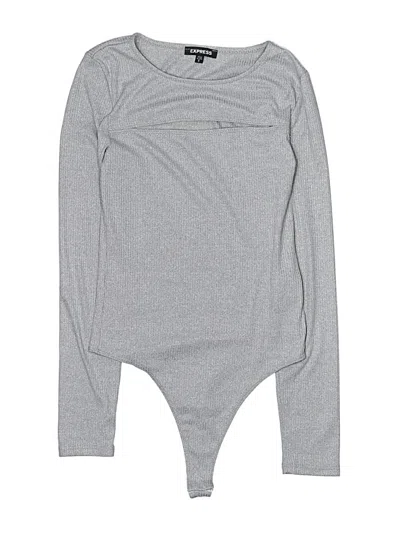 Pre-owned Express Bodysuit In Gray