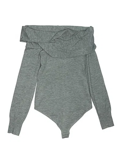 Pre-owned Express Bodysuit In Gray