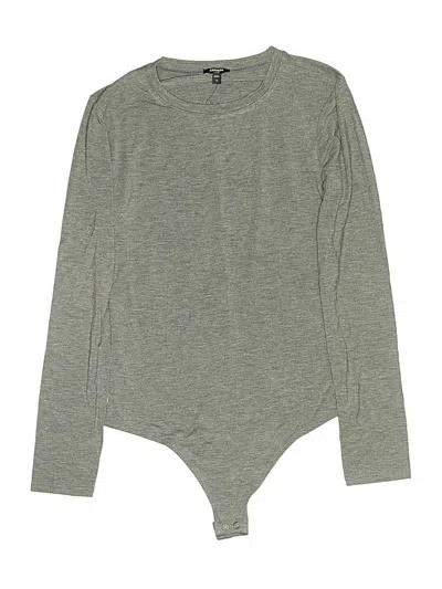 Pre-owned Express Bodysuit In Gray