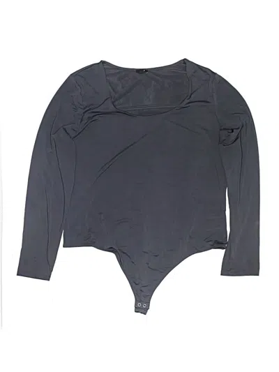 Pre-owned Express Bodysuit In Gray
