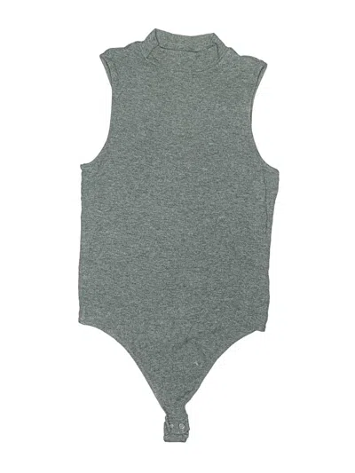 Pre-owned Express Bodysuit In Gray