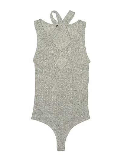 Pre-owned Express Bodysuit In Gray