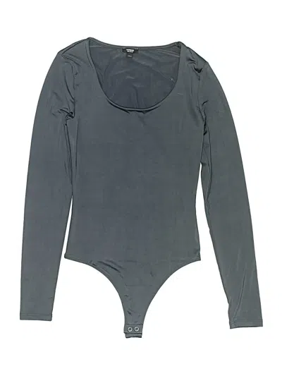 Pre-owned Express Bodysuit In Gray