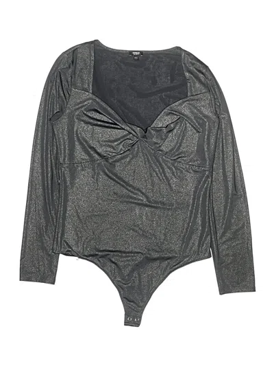 Pre-owned Express Bodysuit In Gray