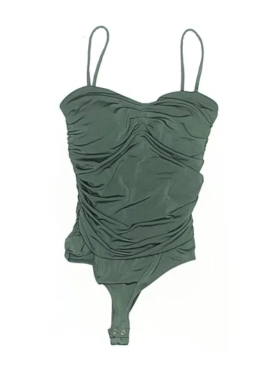 Pre-owned Express Bodysuit In Green