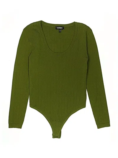 Pre-owned Express Bodysuit In Green
