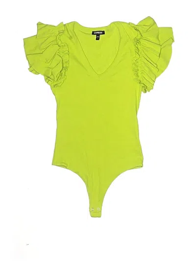 Pre-owned Express Bodysuit In Green