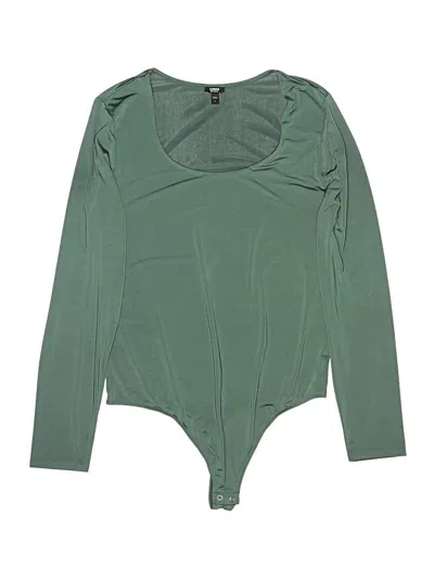 Pre-owned Express Bodysuit In Green